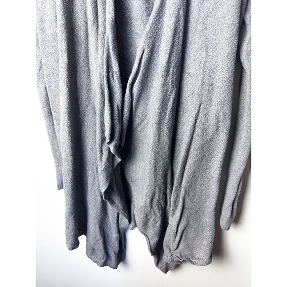 Barefoot Dreams CozyChic Lite Super Soft Open Front Cardigan Gray S/M - Picture 3 of 12